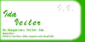 ida veiler business card